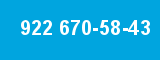 922 670-58-43